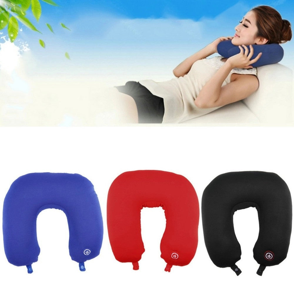Trade Shop - Cuscino Vibrante Massaggiante Cervicale Massaggio Viaggio Antistress Relax -