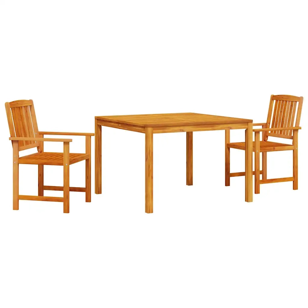 Set da Pranzo per Giardino 3 pcs Marrone 3375684
