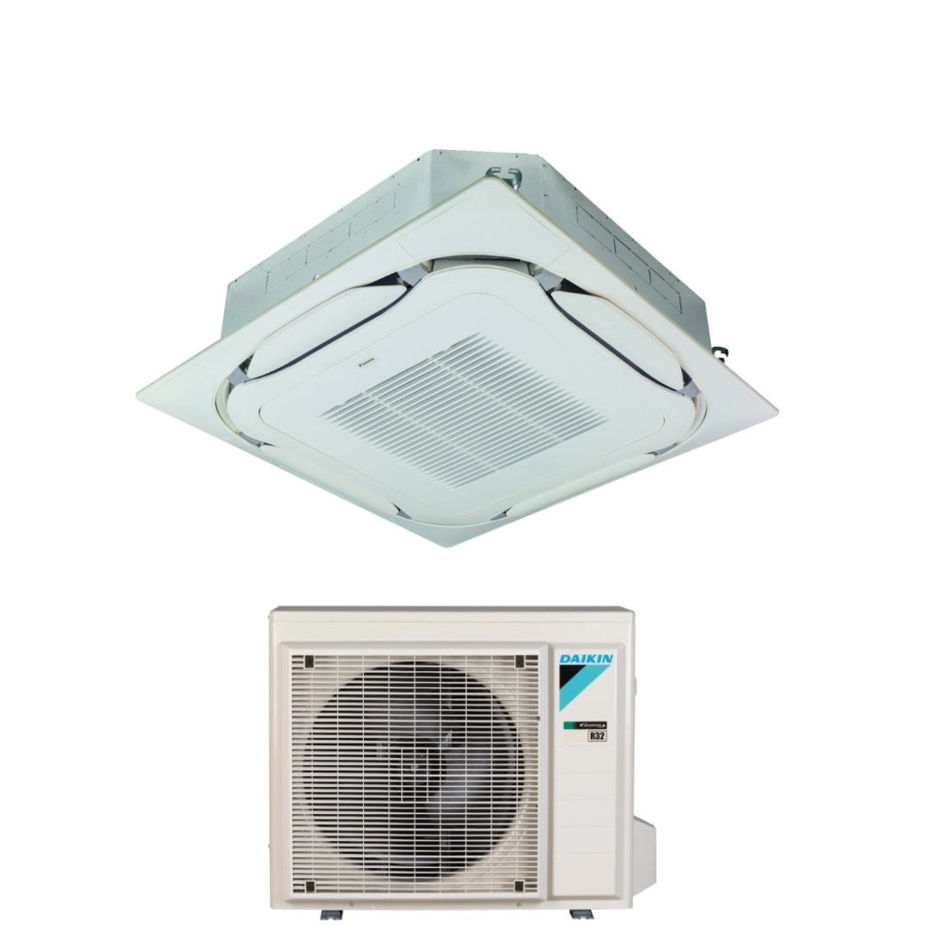 Climatizzatore Condizionatore Daikin Bluevolution a Cassetta Round Flow 21000 Btu FCAG60B R-32 Wi-Fi Optional con Griglia Standard Inclusa - Garanzia Italiana