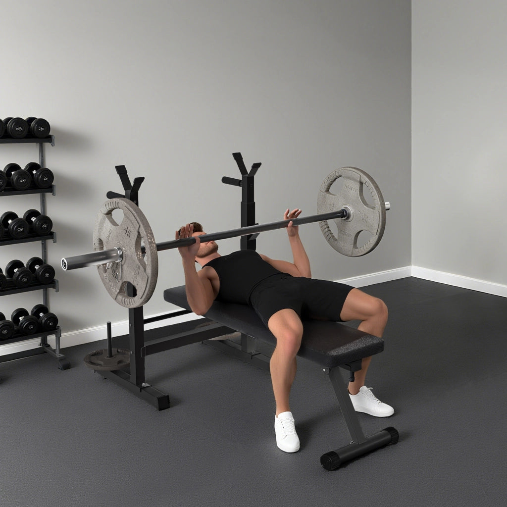 Panchetta per Dip con Supporto Barra ¨C Minimal ¨C Nero 220 kg