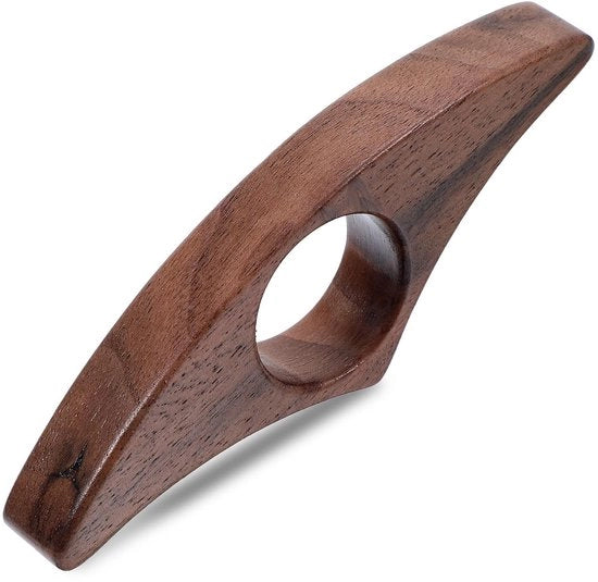 Supporto per libri in noce - Libreria in legno - Marcatura dei pagine - Dimensione media - 22 mm - Eleganza artigianale - Ideale per gli amanti dei libri