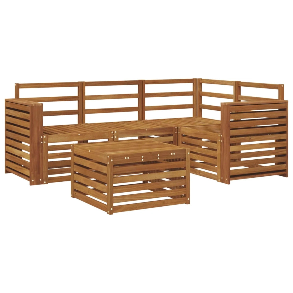 Set di divani da esterno 5 pcs Naturale 3374774