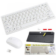 Trade Shop - Set Tastiera Mouse Wireless 3.4ghz Bluetooth Inglese Americano Per Ufficio Q-903 -