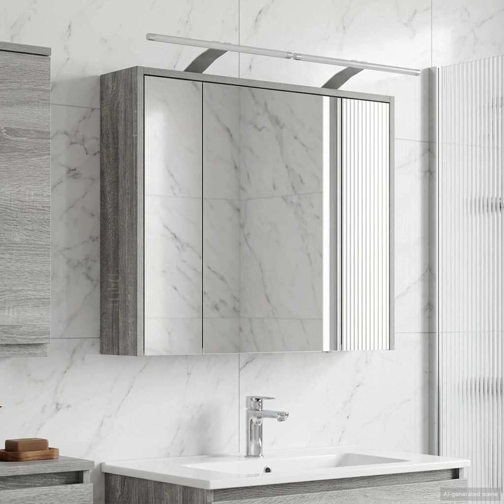 Mobiletto per specchio da bagno Grigio Sonoma 889180