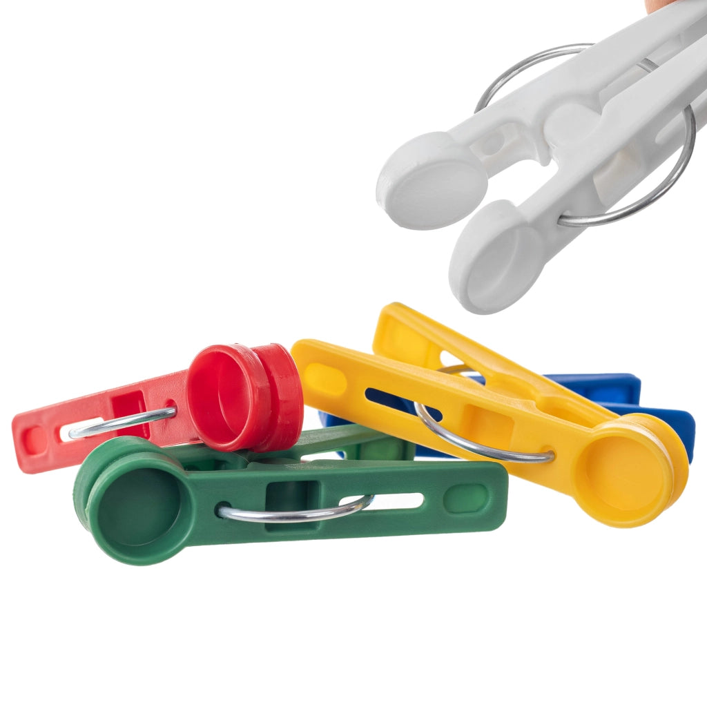 Mollette da bucato KADAX, mollette rotonde colorate, 20 pezzi