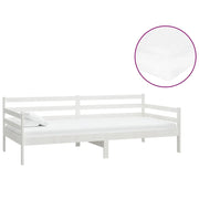 Divano letto | Sof¨¤ letto | Letto singolo con Materasso 90x200 cm Bianco in Legno di Pino
