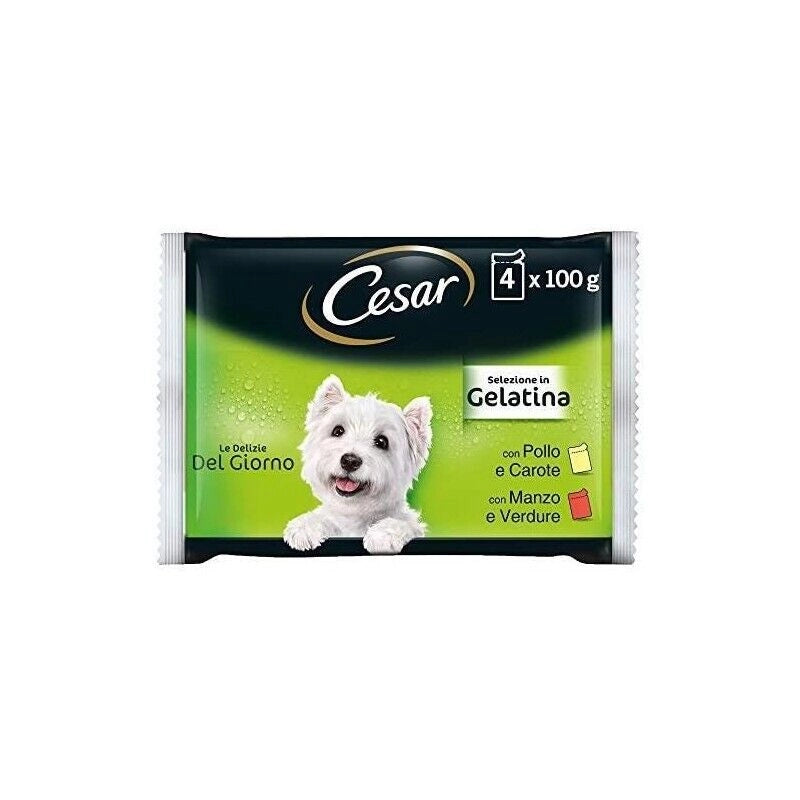 CESAR BUSTE CON GUSTO ASSORTITO IN GELATINA 4 X 100 GR