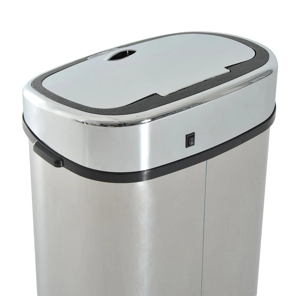 Cestino Automatico 68L ¨C zephmum ¨C Acciaio Inox Argento