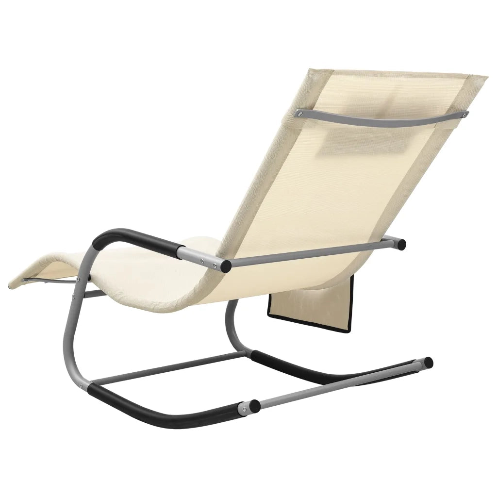 Lettini Prendisole in Textilene 2 pz Crema e Grigio 310510