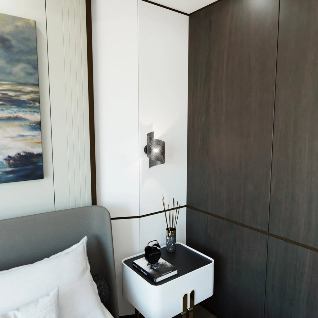 Applique Moderna Baldr 1 Luce Nera