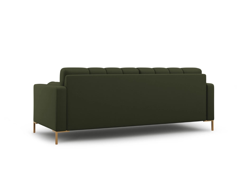 Cosmopolitan Design - Divano "Bali" 4 posti in tessuto strutturato verde 
