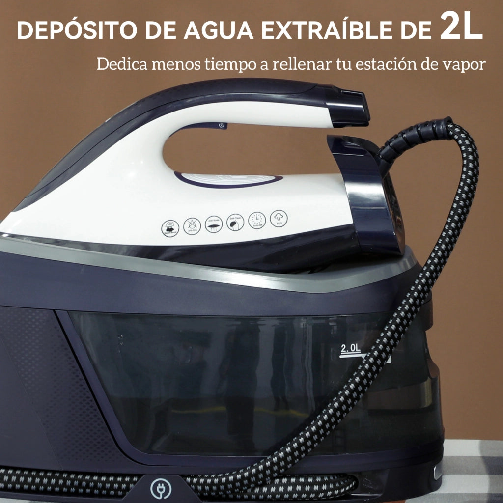 Centro Stiro 2800W ¨C Minimal ¨C Blu, Ceramica, 2 L