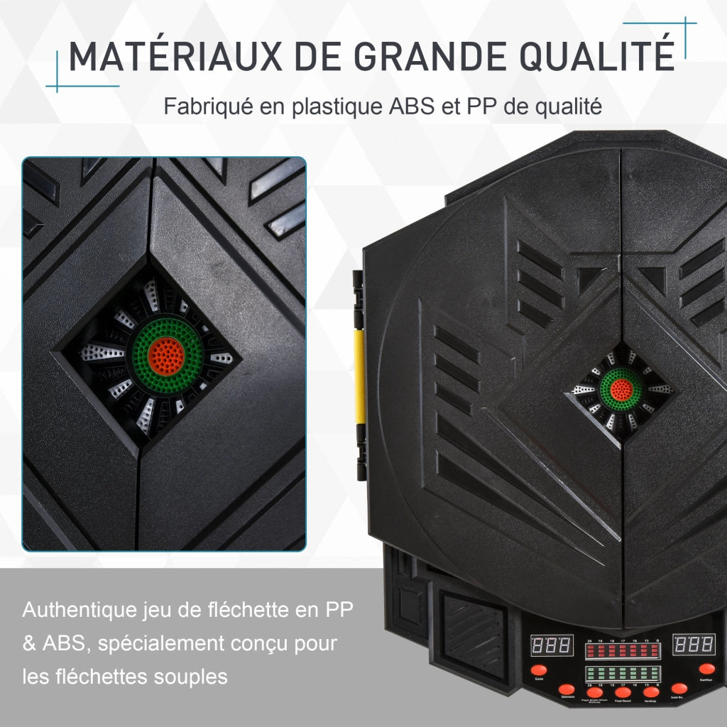 Bersaglio Freccette Elettronico ¨C Xylo ¨C 27 Giochi 8 Giocatori LED Nero