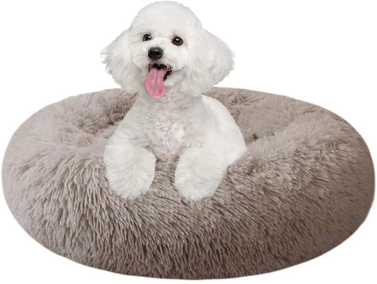 Letto Girotondo per Cani e Gatti - Cuscino di Plush con Base Antiscivolo