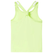 Canotta da Bambina Giallo Neon 104