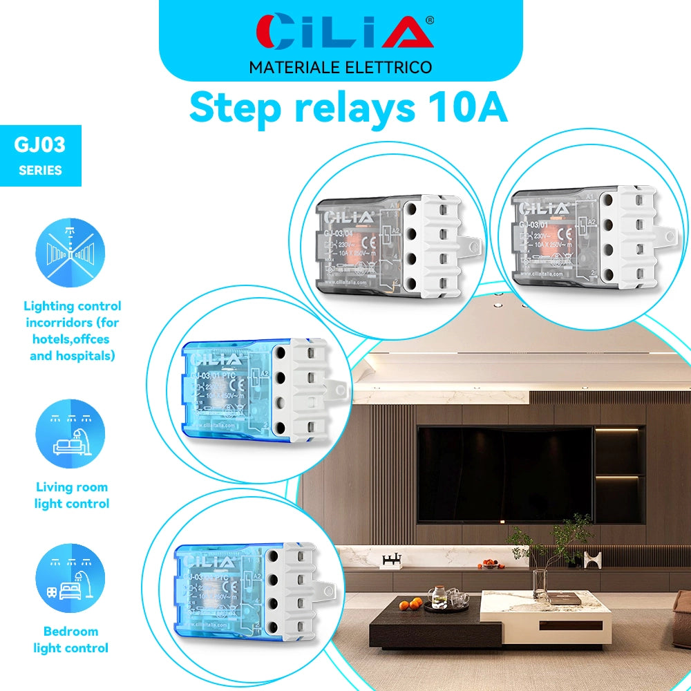 Interruttore a Impulsi 230V 10A ¨C Minimal ¨C 1NO