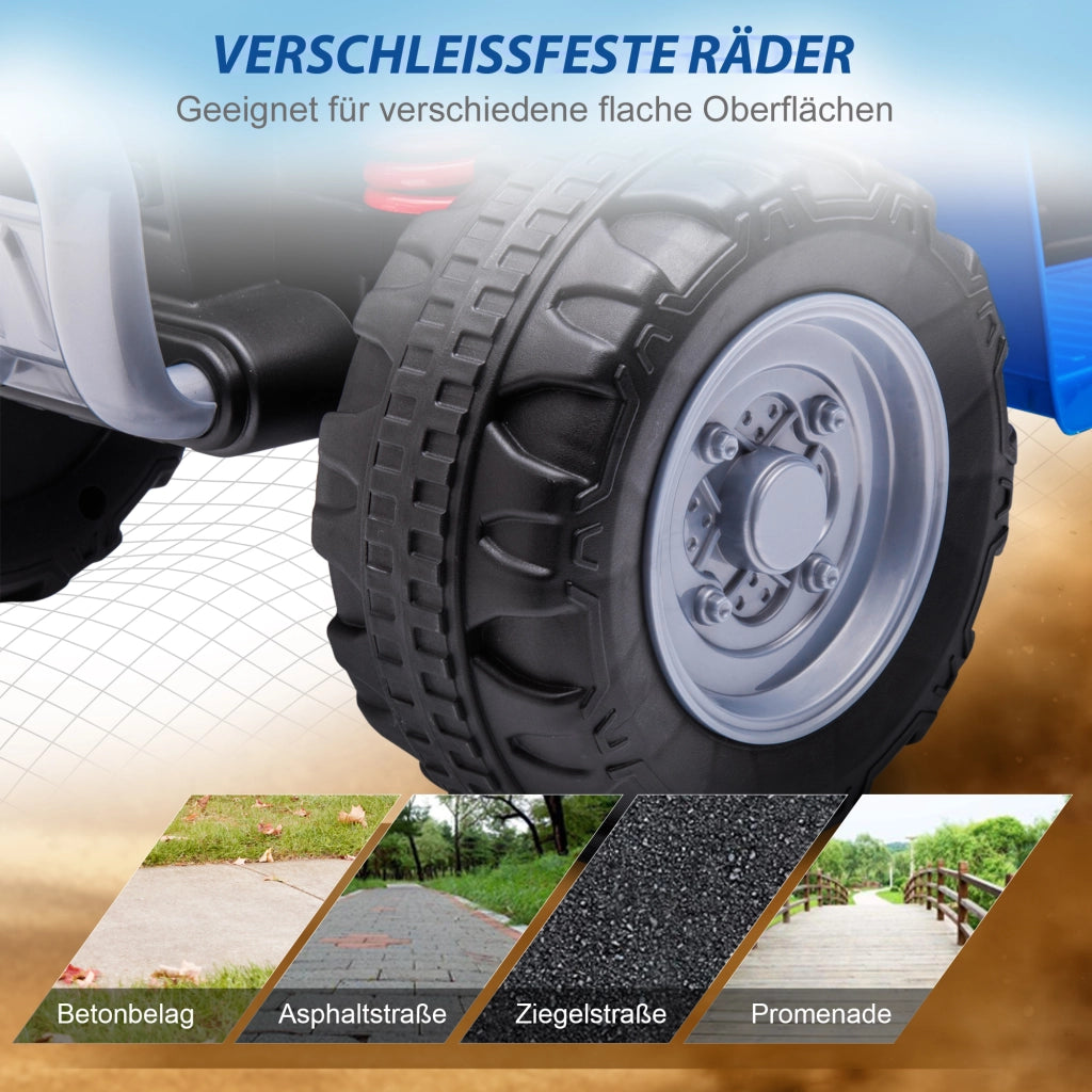 Quad elettrico per bambini con LED e clacson ¨C zephmum ¨C Blu