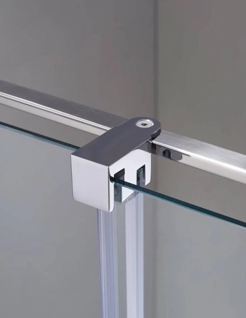 Box doccia CIRENE (KENNA) 1+1 con lato fisso laterale 120x70 cm Cromo Barra Parallela