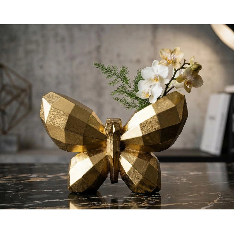 Vaso Butterfly Gold cm 22,5x8x15