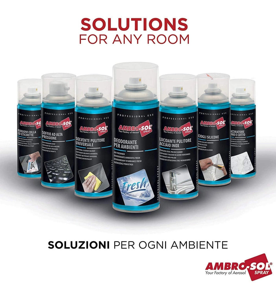 Rimuovi etichette spray 200 ml ad azione rapida per colla e adesivi Ambrosol