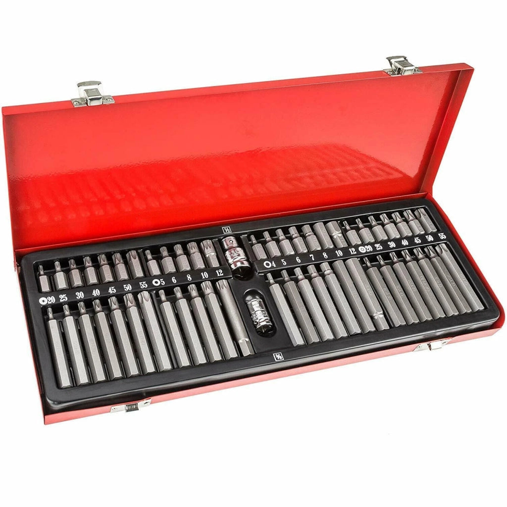 INSERTI PORTAINSERTI TORX ESAGONALI E MILLERIGHE LUNGHI SET 54pz