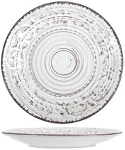 Set di giardino da 6 piatti per frutta in plastica bianca 21 cm