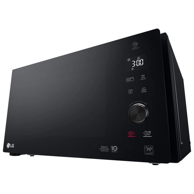 LG MH7265DPS Neochef Forno a Microonde con Grill Tecnologia Smart Inverter Capacita' 32 Litri Potenza 1350 W Funzione Crisp Programmi Automatici Display LED Nero