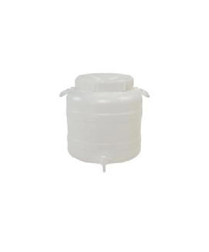 Fusto bocca larga con predisposizione rubinetto 30 litri bianco ecoplast