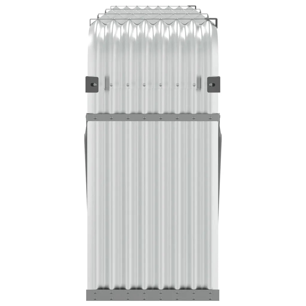 Portaceppi Argento 234x45x100 cm in Acciaio Zincato CFW7170581