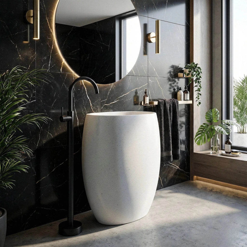 Rubinetto Da Lavabo Rea Lungo Black