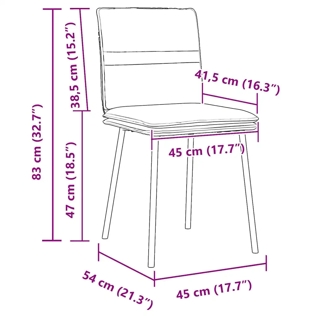 Sedie da Pranzo 2 pz Gialle in Velluto 4101251