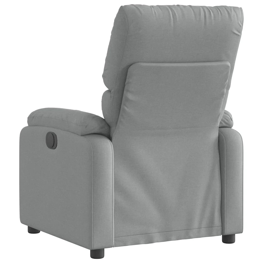 Poltrona reclinabile in tessuto grigio chiaro 3205680
