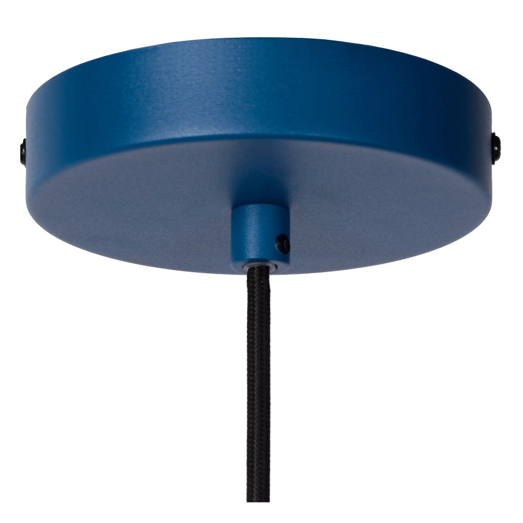 Lampada a sospensione Siemon Ø40 blu oro E27 Lucide