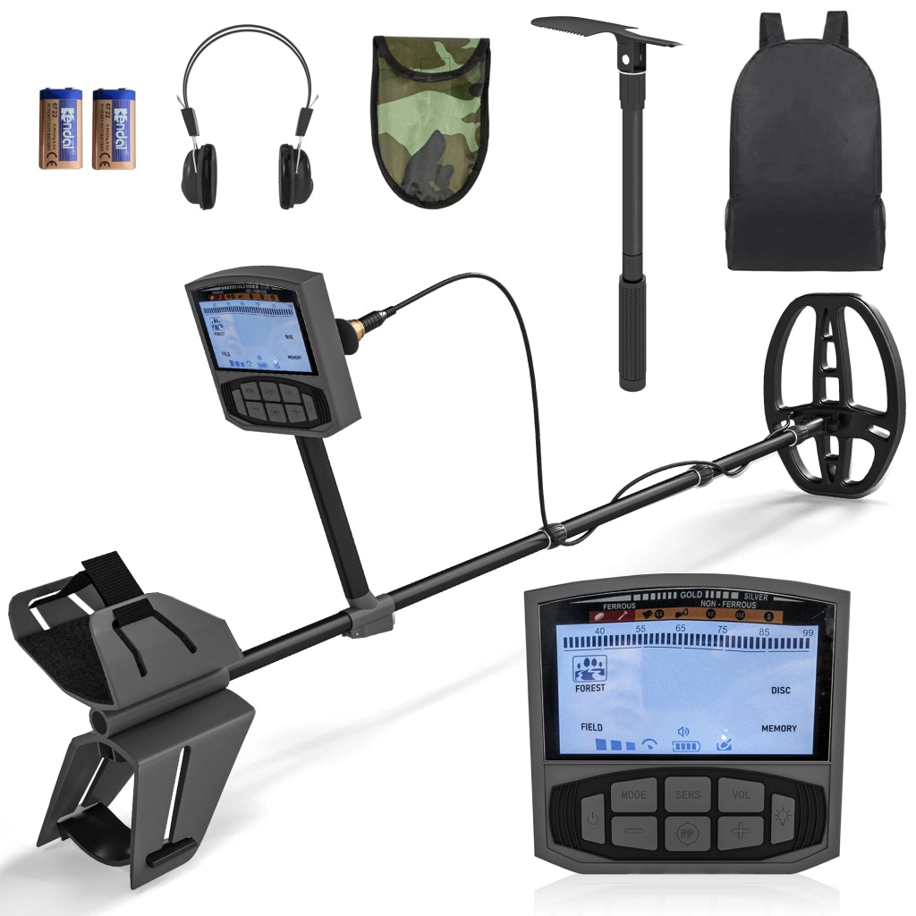 Metal Detector Professionale con 5 Modalit¨¤. Impermeabile IP68 e Display LCD Retroilluminato