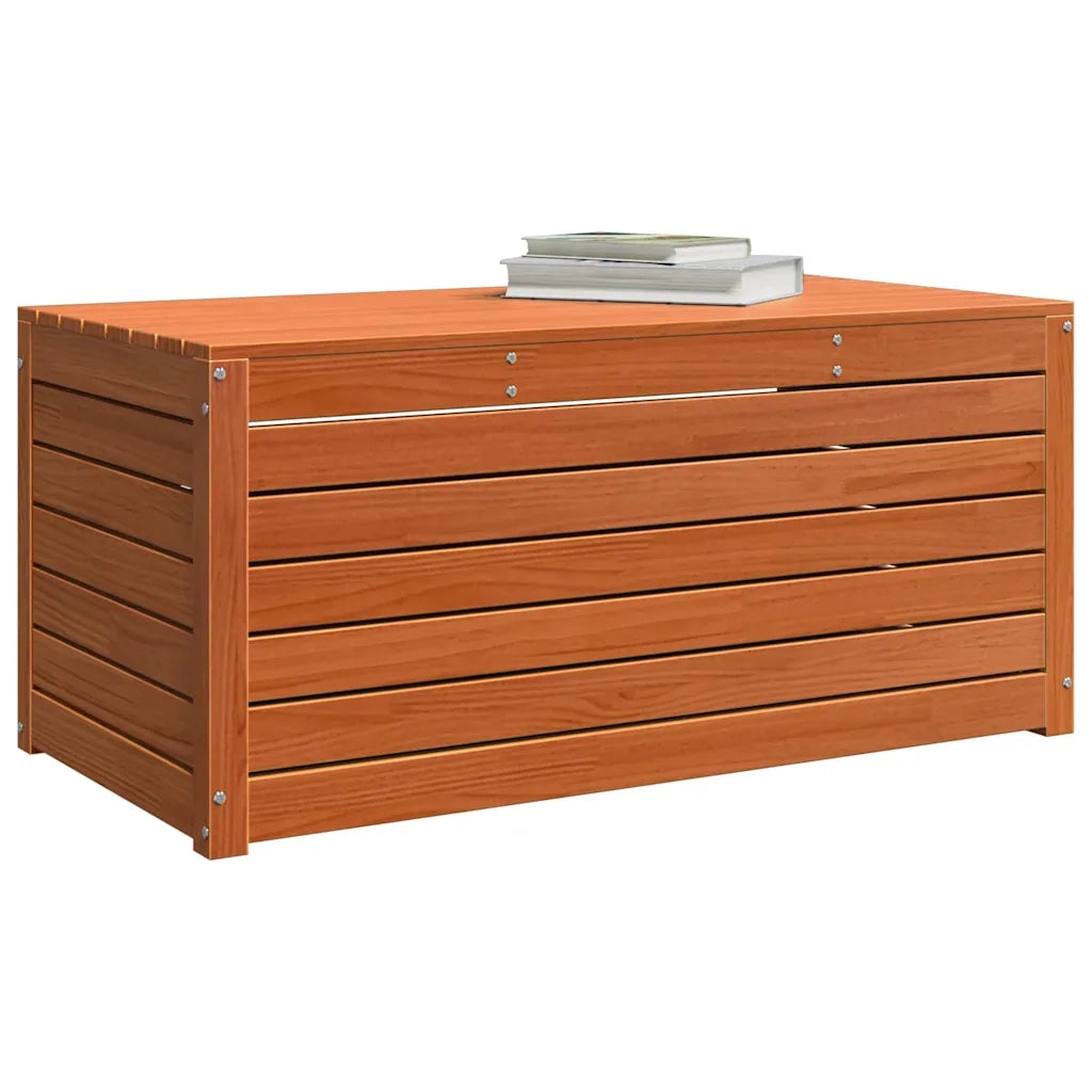 Scatola di Stoccaggio Marrone cerato 101 x 50,5 x 46,5 cm