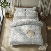 Sasila, set Completo Letto Singolo in Policotone, Grigio