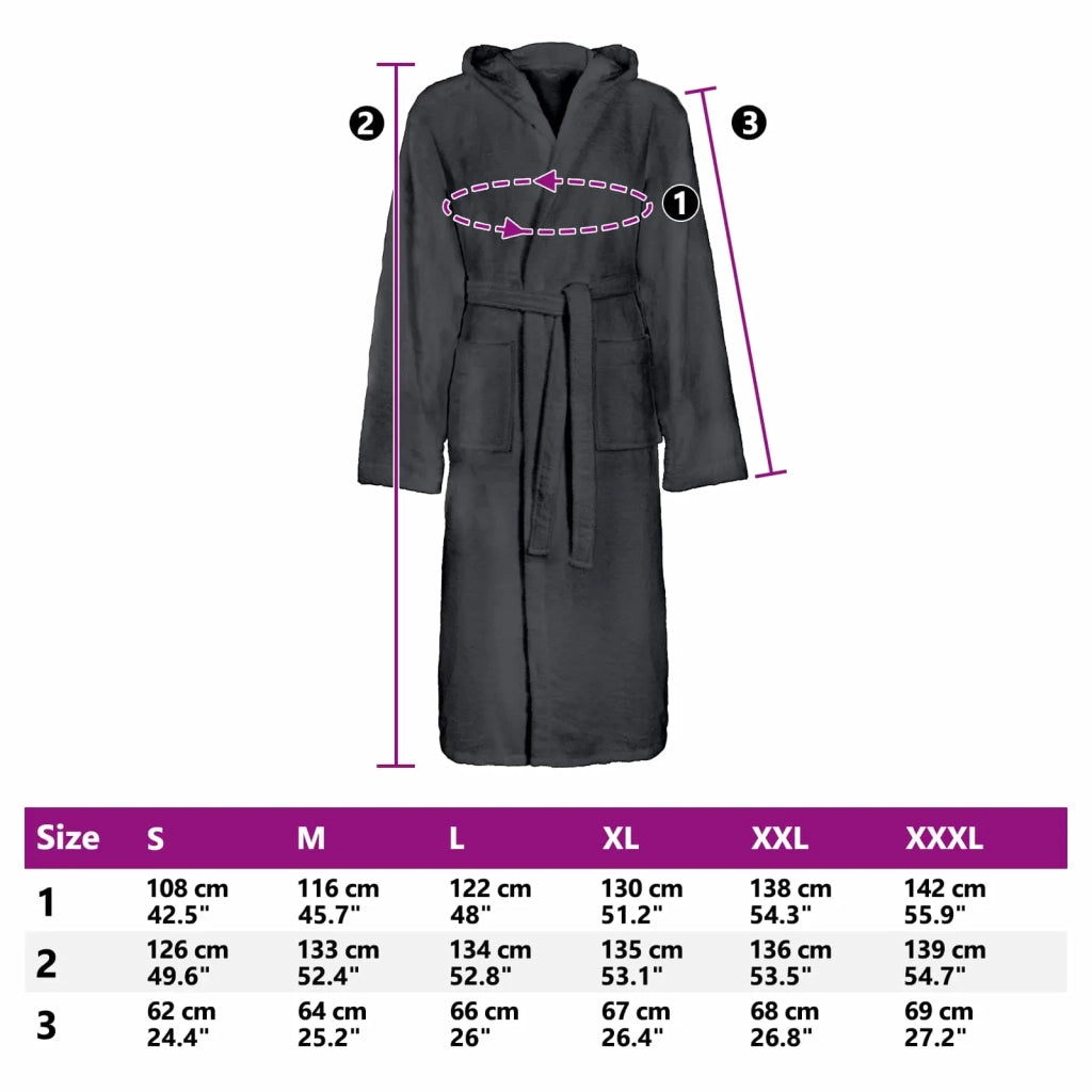 Accappatoio KINN Antracite L Cotone CFW1950191