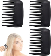 Antistatica Professionale - Kam con Denti Larghi - Kam per Capelli Portatile - Resistente al Calore - Leggero e Duraturo - Kam per Capelli