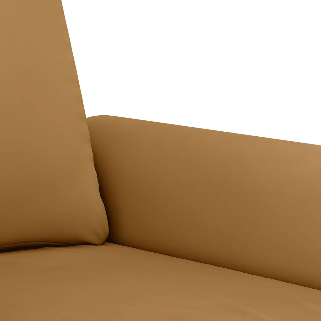 Set di Divani 4 pz con Cuscini Marrone in Velluto 3202187