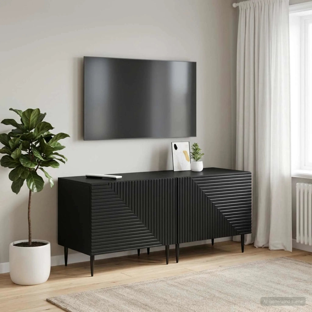 Mobile TV Nero Legno ingegnerizzato 896896