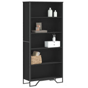 Libreria Nera 80x31x169 cm in Truciolato 3295312
