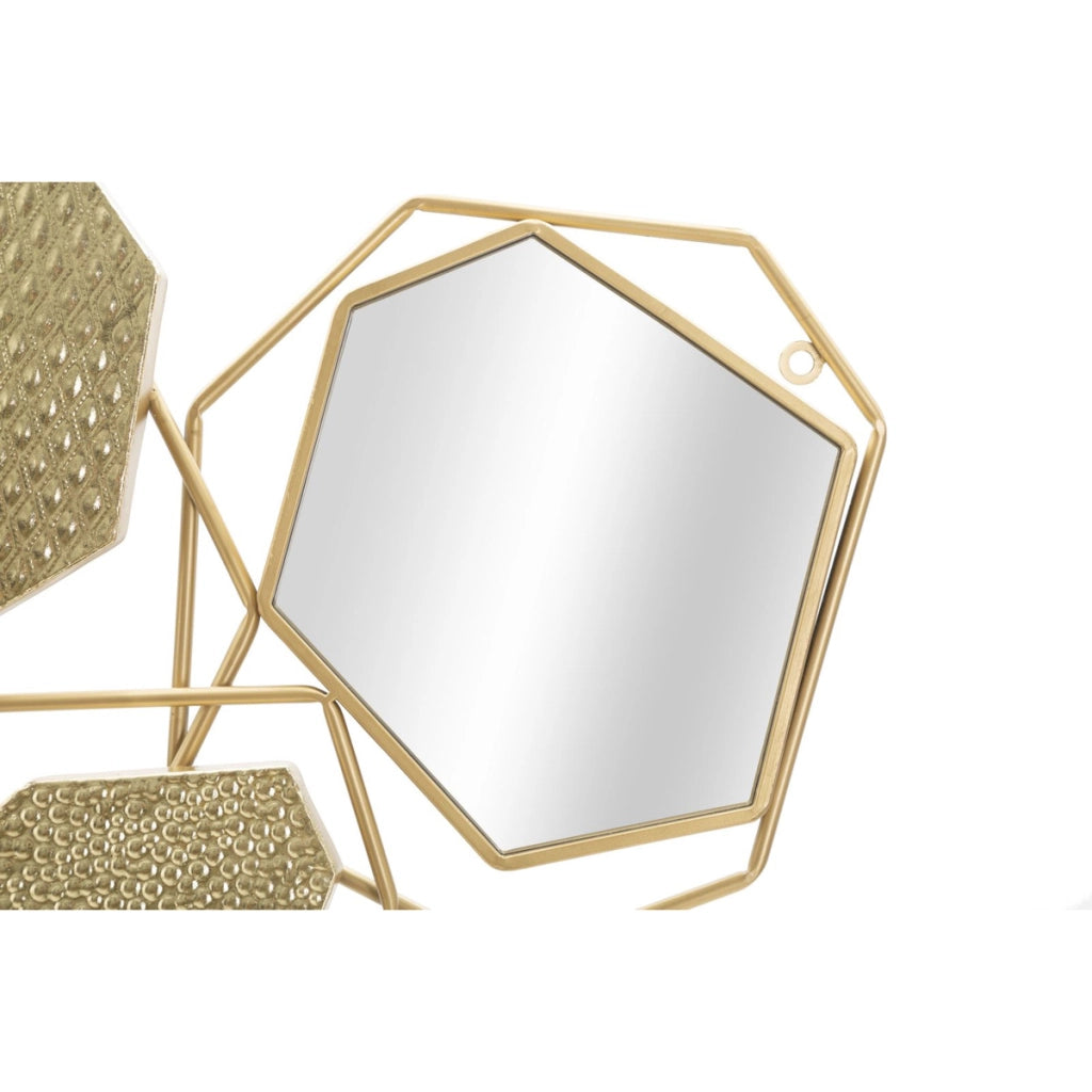Specchio con Cornice VKH501, Oro, Metallo, 91x4x52 cm