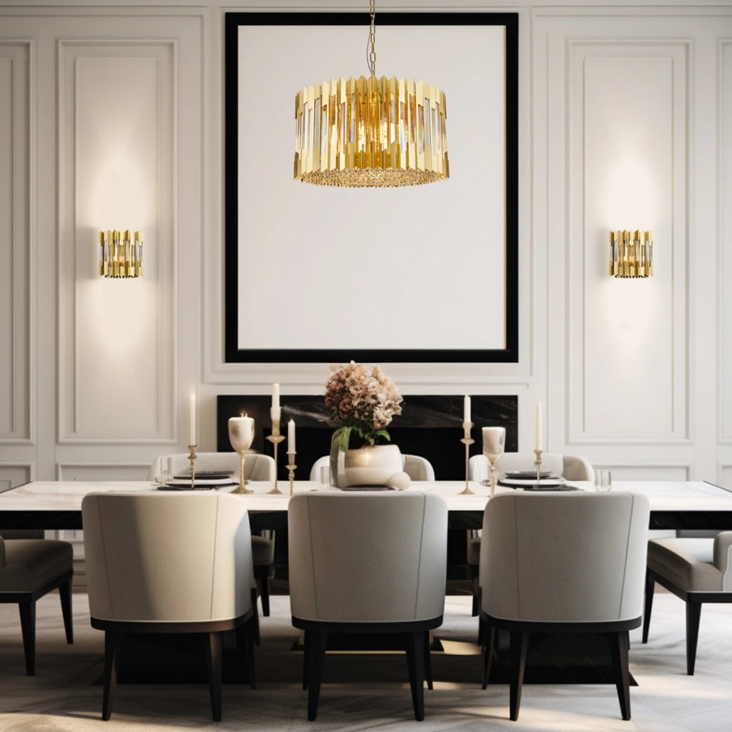 Applique glamour oro cristallo Ritz 2xE14 40W Milagro