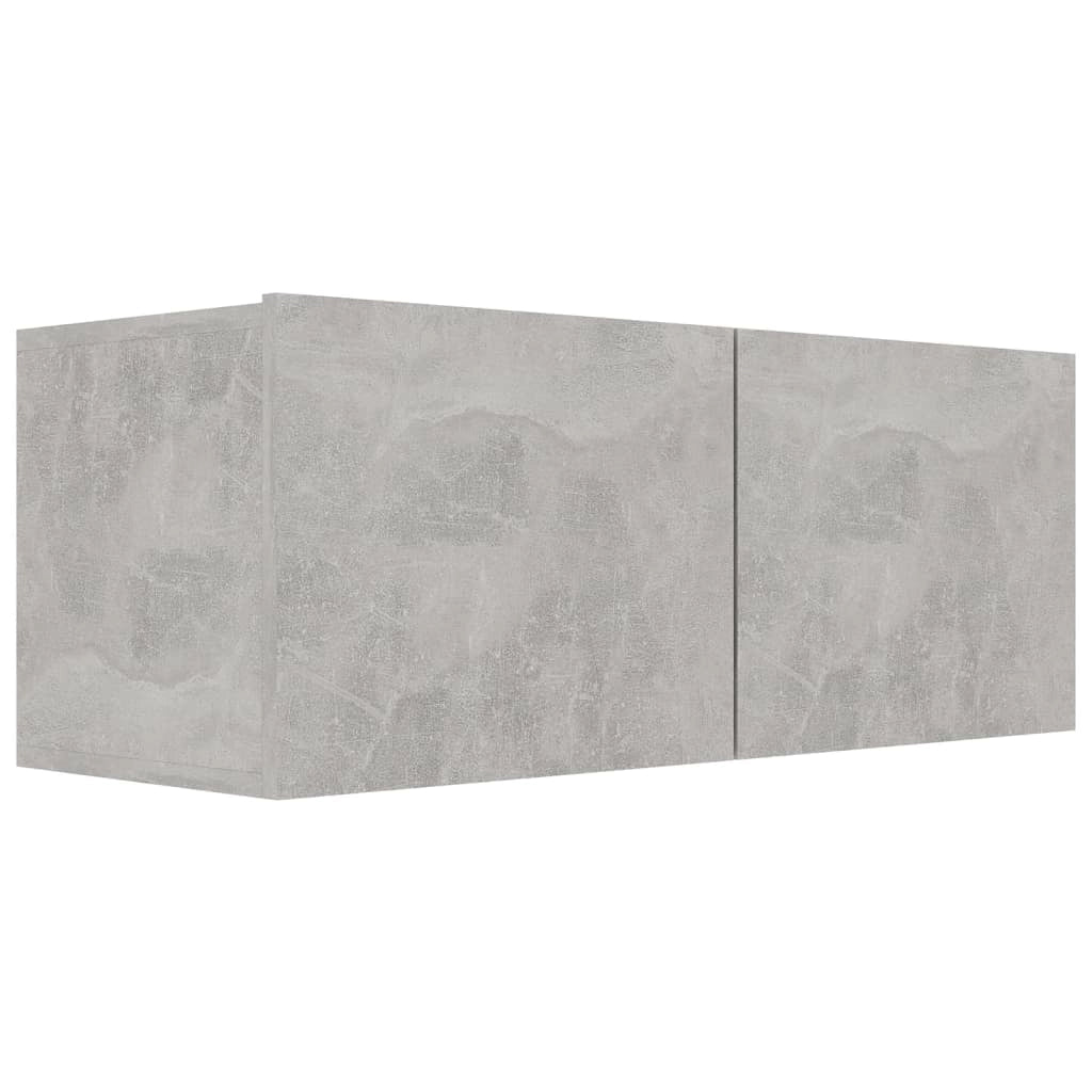 Set di mobili da 3 pezzi tra cui armadio credenza mobile TV televisore per soggiorno camera da letto salotto legno ingegnerizzato grigio 02_0024511
