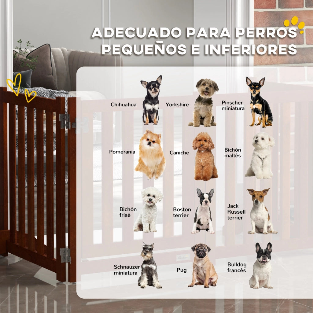 Barriera di Sicurezza per Cani ¨C Minimal ¨C 205x30x60 cm Marrone