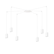 Emibig Traker lampadario bianco 6xGU10 LED regolabile