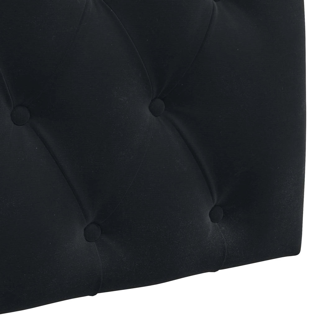 Testiera sospesa Con luce LED Nero Velluto 3424699