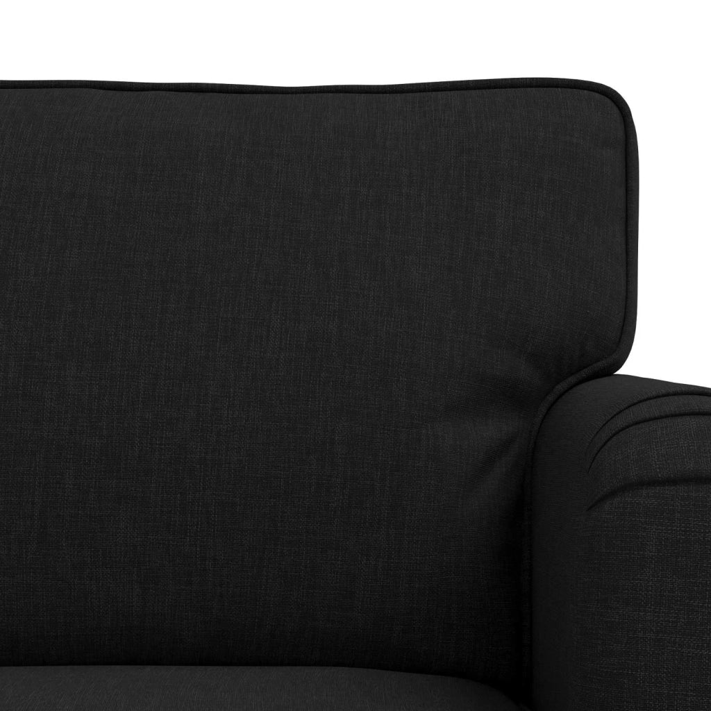 Set di divani 2 pcs Nero 162 x 80 x 85 cm Tessuto 3407562