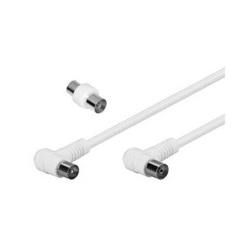 CAVO ANTENNA CON SPINA E PRESA A 90° IEC 9.5MM 200