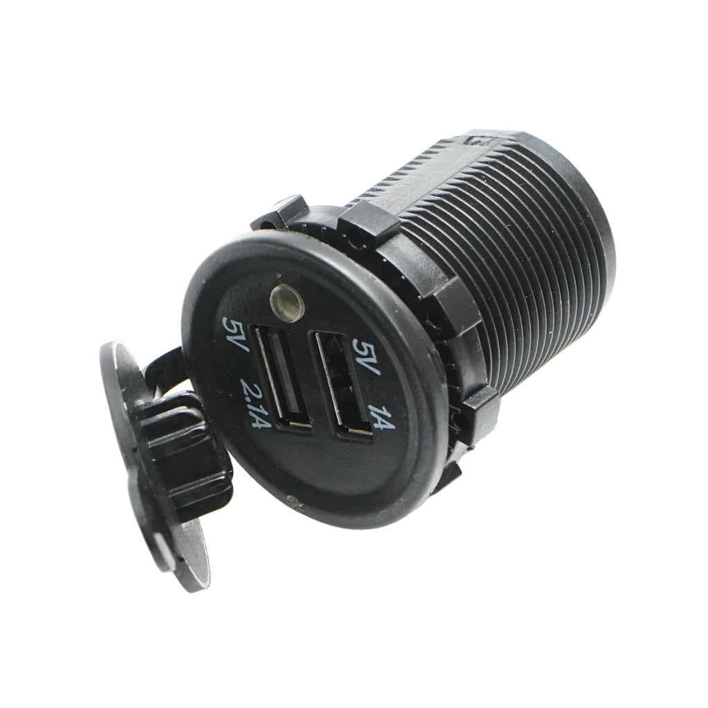 Caricabatteria per auto 12V con 2xUSB/1A, 2.1A Breckner Germany